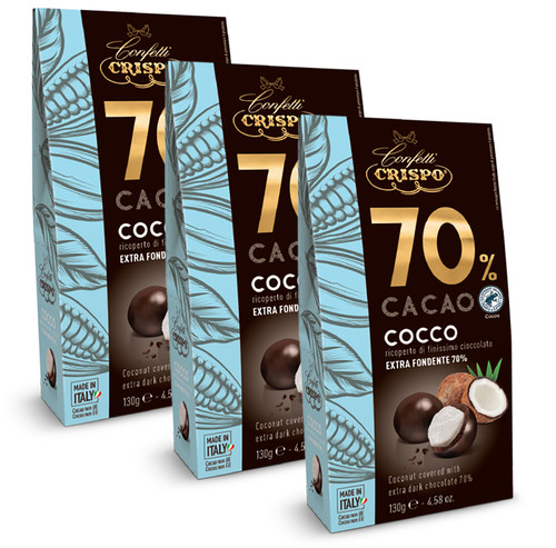 Crispo confetti cacao - 3x, 70%