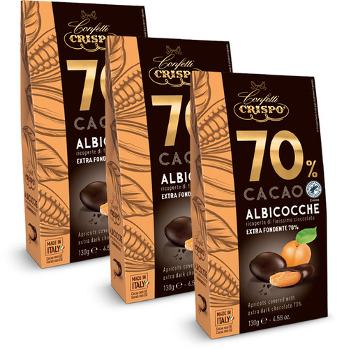 Crispo confetti cacao - 3x, 70%