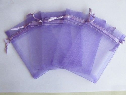 100 sacchetti organza viola - sacchetti,