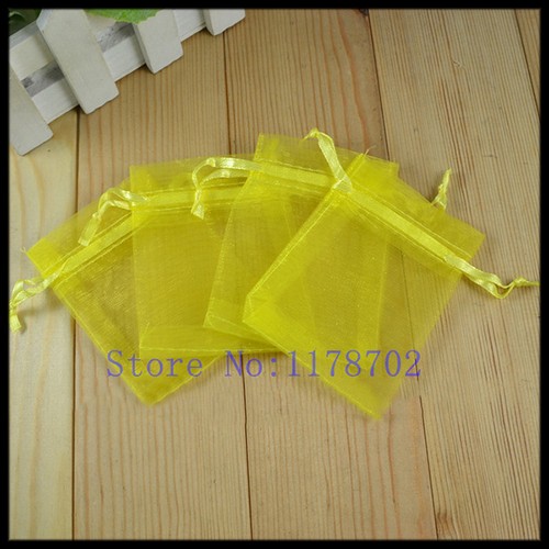100 sacchetti organza - sacchetti, gialli